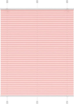 vidaXL - Plissé - rolgordijn - 105x100cm - stofbreedte - 104,4cm - polyester - roze