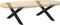 vidaXL - Salontafelpoten - 2 - st - X-vormig - 70x(30-31) - cm - staal - zwart