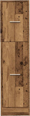 vidaXL - Apothekerskast - 30x41x118 - cm - bewerkt - hout - oud - houtkleurig