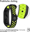 iMoshion Bandje Geschikt voor Xiaomi Mi Band 5 / 6 / Lime - iMoshion Siliconen sport band met inkliksysteem ronde drukknoop - Zwart