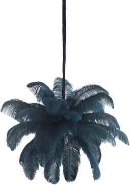 Light & Living Hanglamp Feather - Ø80cm - Blauw