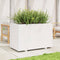vidaXL - Plantenbak - 110x60x72 - cm - massief - grenenhout - wit