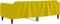 vidaXL - Slaapbank - 90x200 - cm - fluweel - geel