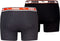 Puma Boxershorts Dual Logo 2-pack Black/Red-S
