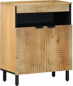 vidaXL - Dressoir - 60x33x75 - cm - massief - mangohout - bruin