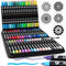 NAPI 72 - Acrylstiften Dual Tip - 72 kleuren met brush tip - Multi