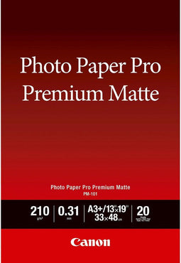 Canon 8657B007 - Fotopapier A3+ - Premium Matte - Wit