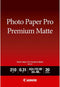 Canon 8657B007 - Fotopapier A3+ - Premium Matte - Wit