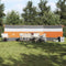 vidaXL - Windscherm - camping - waterdicht - 508x130 - cm - grijs - en - oranje