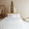 Coco & Cici - Bamboe Hoeslaken 180 x 200 cm - 2 Persoons Beddengoed - Wit - Elastiek Rondom - 100% Eco Bamboe