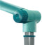 Leifheit 51120 - Raamwisser 4in1 - Telescoopsteel 110-190 cm - Wisbreedte 32 cm - Turquoise Grijs