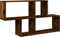 vidaXL - Wandschap - 100x20x53 - cm - bewerkt - hout - gerookt - eikenkleurig