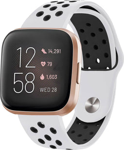 imoshion Siliconen sport bandje - Geschikt voor Fitbit Versa Lite, Versa 2 - Wit - One Size