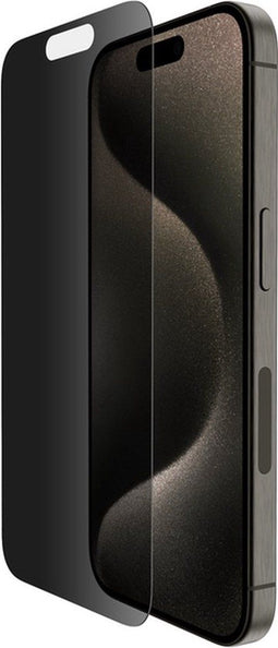Belkin OVA149ZZ - TemperedGlass Privacy Screenprotector - iPhone 15 Pro - 9H gehard glas