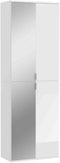 Furnilux ProjektX - Kledingkast 4 deuren spiegel - 66cm x 193cm x 34cm - Wit