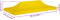 vidaXL Partytentdak - 270 g/m² - 6x3 m - Geel
