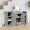 vidaXL - Dressoir - 100x35,5x60 - cm - bewerkt - hout - grijs - sonoma - eikenkleurig