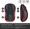 Logitech M185 - Draadloze Muis - 12 maanden batterijduur - Rood