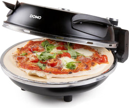 DOMO DO9285PZ - Pizzaoven - 1200 W - keramische steen 32 cm - zwart