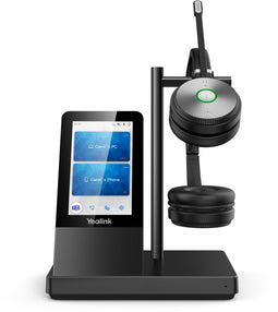Yealink WH66 - DECT Draadloze Headset DUAL UC - 4.0 inch Touchscreen - Zwart