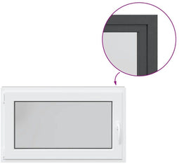 vidaXL - Kelderraam - "RISOR" - 100x50 - cm - draai-kiep - DIN - links - antraciet
