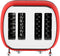 SOGO Retro Broodrooster - Toaster - Ontdooifunctie - 6 Warmteniveaus - 4 Sneden - 1550W - Rood