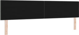 vidaXL - Hoofdbord - met - Knopen - Geweven - Donkergrijs - 200 - cm - Stof