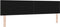 vidaXL - Hoofdbord - met - Knopen - Geweven - Donkergrijs - 200 - cm - Stof
