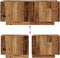 vidaXL - Nachtkastje - 100x35x40 - cm - bewerkt - hout - oud - houtkleurig