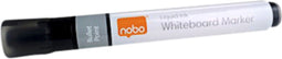 Viltstift nobo whiteboard liquid rond zwart 3mm | Omdoos a 10 stuk | 10 stuks