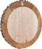 vidaXL - Wandspiegel - rond - 60 - cm - teakhout