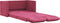 vidaXL - Slaapbank - vloermodel - 2-in-1 - 122x204x55 - cm - fluweel - wijnrood