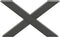 vidaXL - Salontafelpoten - 2 - st - X-vormig - 70x(42-43) - cm - staal - antraciet
