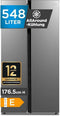Midea MERS530FGE02 - Amerikaanse Koelkast - 548 Liter RVS