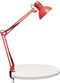 MAULstudy Bureaulamp - tafelklem - rood - zonder lichtbron - 1 stuk - 59.5 x 17 x 44 cm - MAUL