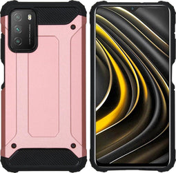 iMoshion Hoesje Geschikt voor Xiaomi Poco M3 Hoesje - iMoshion Rugged Xtreme Backcover - Rosé