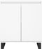 vidaXL - Dressoir - 60x35x70 - cm - bewerkt - hout - wit