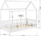 Juskys Marli - Kinderbed - Valbeveiliging - 80 x 160 cm - Wit