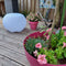 Nikki Amsterdam | The.Pouf | Multicolor RGB | LED Verlichting | Bluetooth Speaker | Bijzettafel |Tuintafel | Loungepoef | Kruk |Tuin Verlichting | Met gratis App bedienbaar | 60cm Doorsnee | Gebruiksduur: tot 8 uur
