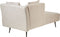 RIOM - Chaise longue - Beige - Rechtszijdig - Stof