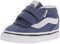 Vans Brooklyn Mid V - Hoge sneakers - Suède met canvas - Blauw - Wit