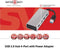 Club3D CSV-1431 - USB 3.2 Gen 1-hub 4 poorten - Aluminium behuizing met snellaadpoort - Aluminium (geborsteld)