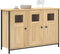 vidaXL - Dressoir - 100x35x70 - cm - bewerkt - hout - sonoma - eikenkleurig