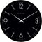 NeXtime - Wandklok - 35 cm - Bol Glas - Zwart - 'Basic Dome'