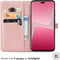 iMoshion Hoesje Geschikt voor Xiaomi 13 Lite Hoesje Met Pasjeshouder - iMoshion Mandala Bookcase - Rosé Goud