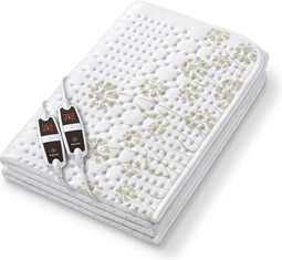 Beurer UB 68 XXL Elektrische deken - Onderdeken - 2-Persoons: 150 x 160 cm - 4 Warmtestanden - 2 Schakelaars - Automatische uitschakeling - Fleece - Machinewasbaar - 5 Jaar garantie - Wit