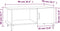 vidaXL - Salontafel - 90x50x40 - cm - bewerkt - hout - gerookt - eikenkleurig