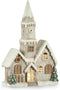 Decoratieve figuren Grijs Muziek Kerstmis LED Licht Huis Magnesium (21 x 77 x 48 cm)