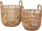 MUST Living Basket San Miguel, set of 2,42xØ34 cm / 49xØ40 cm, Abaca