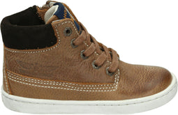 Shoesme Urban - Lage sneakers - Veterboots met rits - Bruin - Maat 24